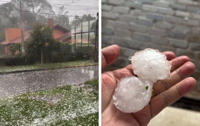 VÍDEO: Temporal de granizo surpreende cidade do RS e deixa rastro de danos