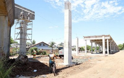 Saiba como está o andamento da obra do viaduto que ligará a BR-116 à BR-448