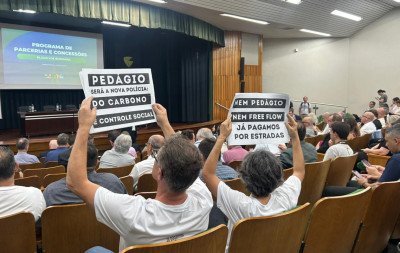 Contrariedade aos pedágios forma maioria e novas propostas são apresentadas em audiência pública do Bloco 1
