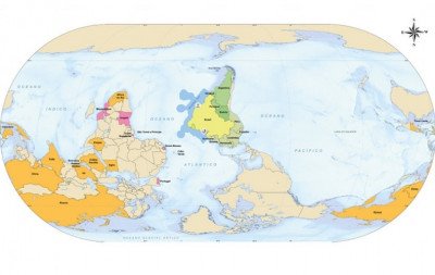 Brasil no centro: A mensagem por trás do mapa-múndi invertido lançado pelo IBGE