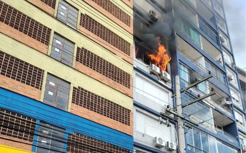 Prédio é atingido por incêndio no Centro de Porto Alegre | abc+