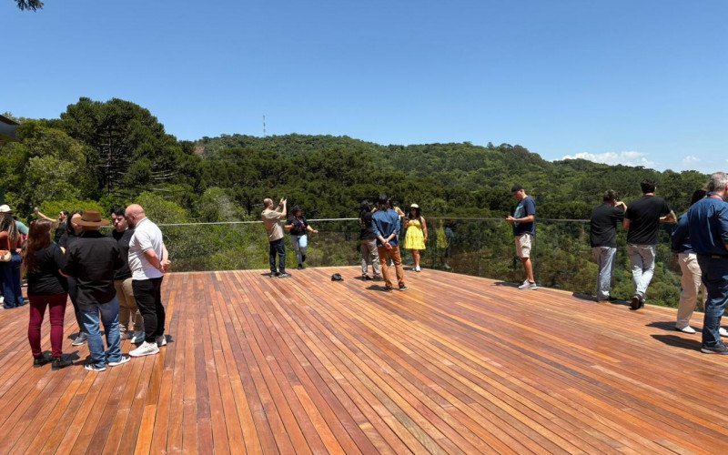 Inauguração do novo mirante do Parque do Caracol, em Canela