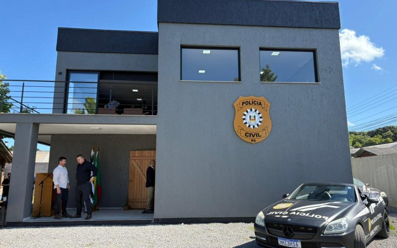Novo prédio da Polícia Civil de Canela, para setor de investigação