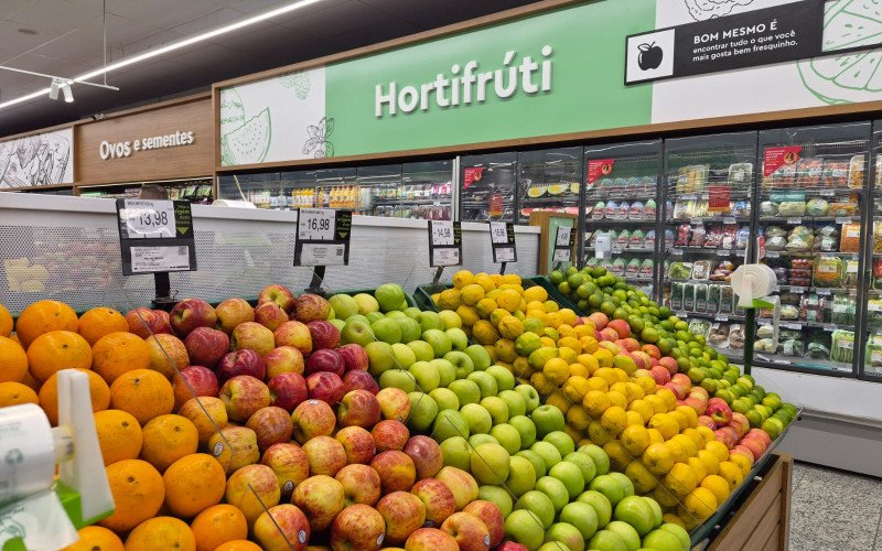 Setor de hortifrúti do Rissul Sapucaia | abc+