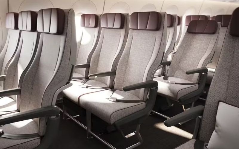 Parte interna do Airbus A350-1000ULR