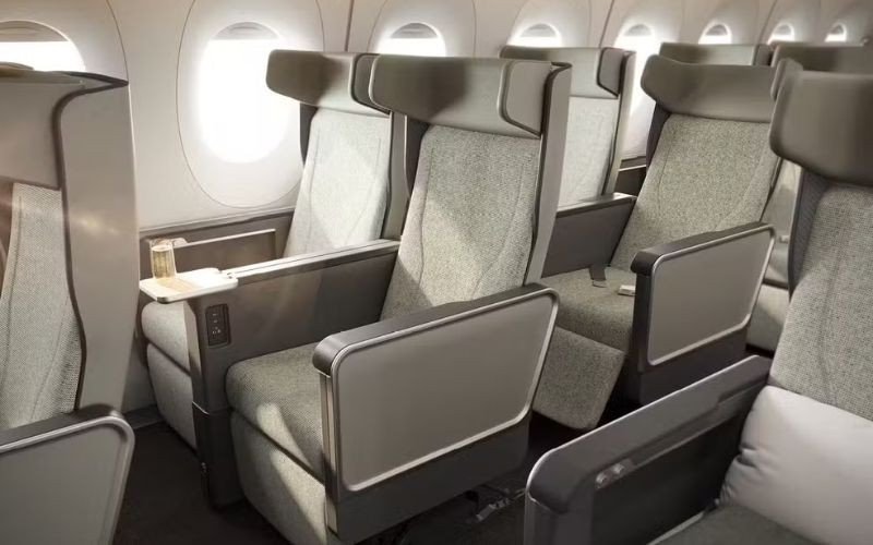 Parte interna do Airbus A350-1000ULR