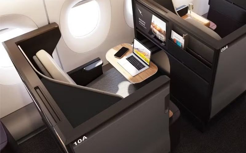 Parte interna do Airbus A350-1000ULR