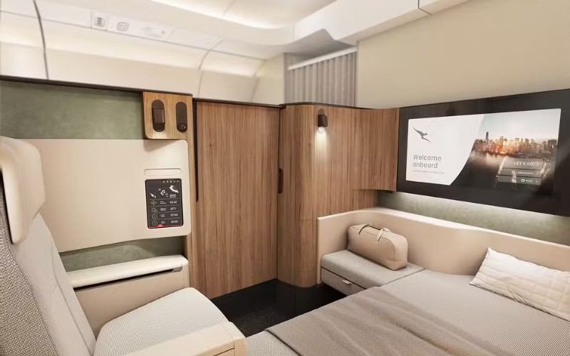 Parte interna do Airbus A350-1000ULR