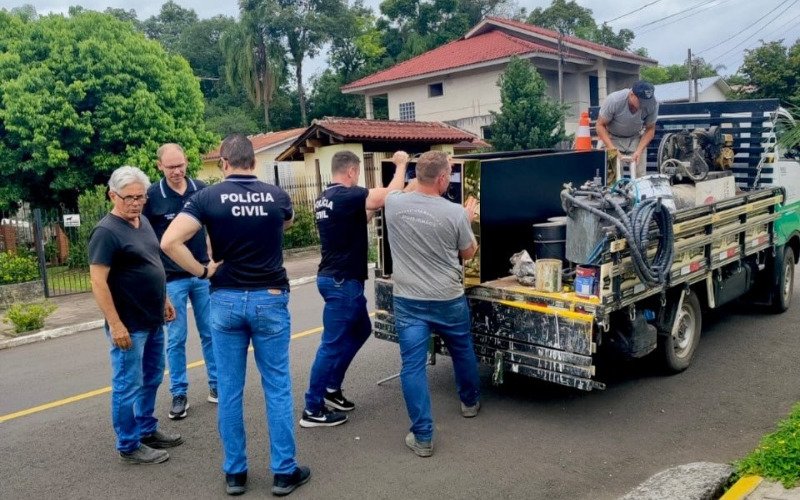 Equipamento foi apreendido na manhã de segunda-feira