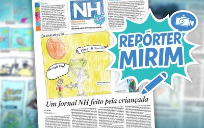 REPÓRTER MIRIM: Veja a edição especial do Jornal NH totalmente produzida com conteúdos dos alunos