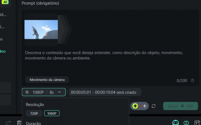 Passo a passo para usar o expansor de vídeo com IA no Filmora | abc+