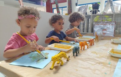 Ateliê da arte e da diversidade na Emei Paulo Sérgio Gusmão