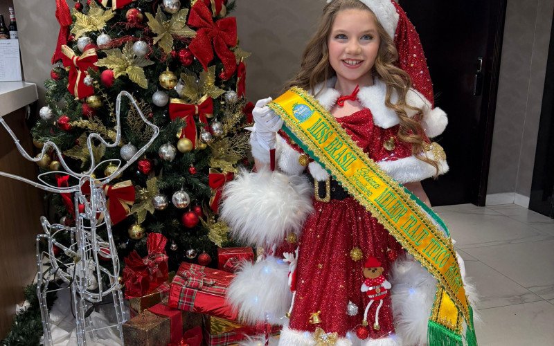 Miss RS Infantil ganhou melhor traje típico no Miss Brasil Infantil