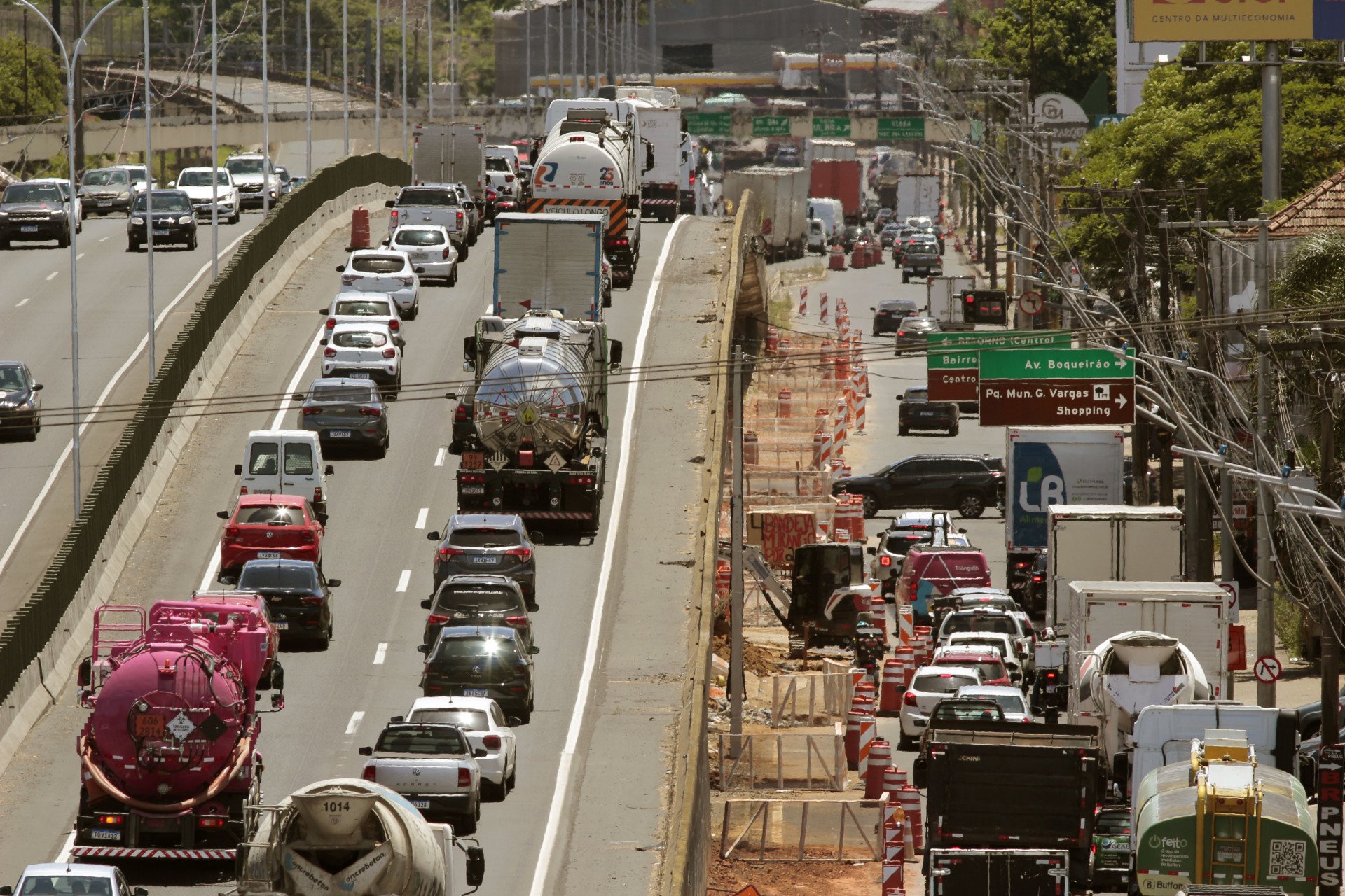 BR-116: Obra no viaduto da Boqueir&atilde;o muda o tr&acirc;nsito em Canoas; confira