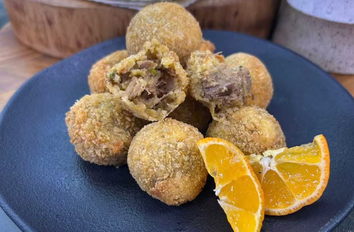 Como fazer bolinho de carne com inhame