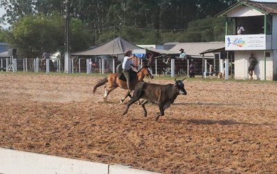 Rodeio em Lomba Grande tem prêmios que podem passar de R$ 50 mil; evento segue até domingo