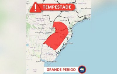 CICLONE: Inmet emite alerta vermelho de grande perigo a partir desta segunda-feira (8)