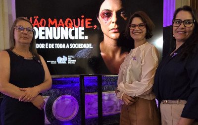 Gabinete da Primeira-Dama de Gramado participa de lançamento de campanha estadual contra feminicídio