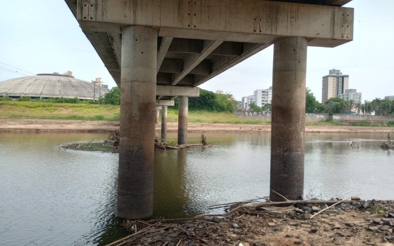 Nível do Rio dos Sinos está bem abaixo do seu nível normal