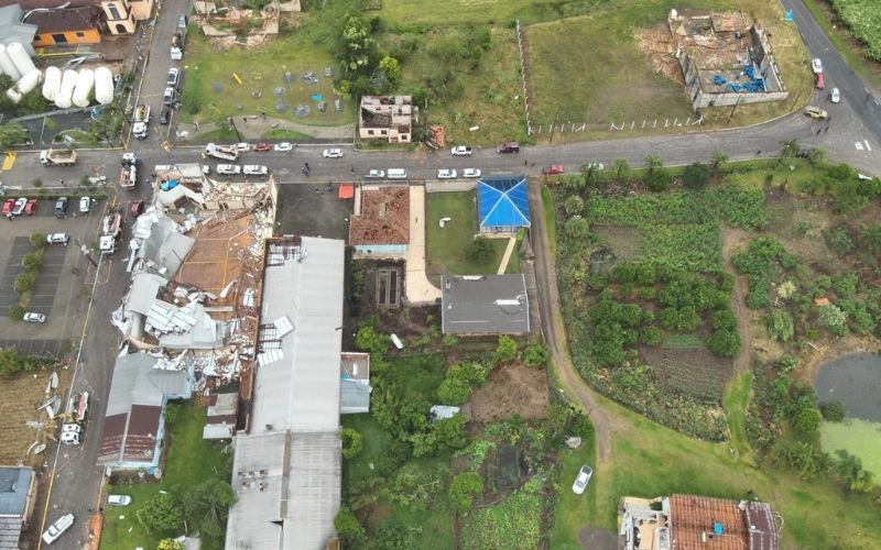 Tornado causou estragos em Flores da Cunha | abc+
