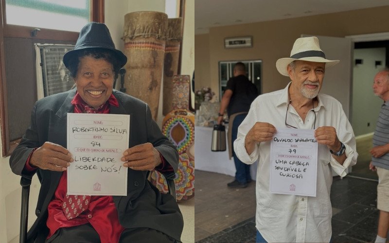 O que os residentes do Retiro dos Artistas pediram de Natal em 2025