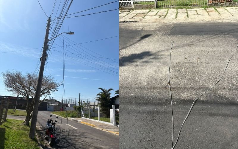 Isabela Bossle Hoffmann ficou ferida após colidar contra fio solto em Tramandaí