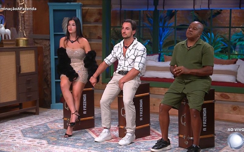 Duda, Mesquita e Toninho Tornado disputaram Roça de A Fazenda 17 | abc+