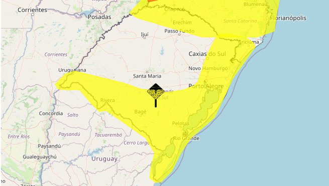 RS tem dois alertas de tempestades ativos | abc+