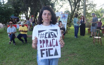 Sábado na Praça conta com cultura e protesto contra despejo da Casa da Praça