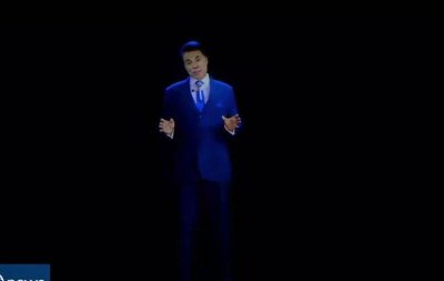 Silvio Santos feito por IA discursa em inauguração do SBT News; veja vídeo