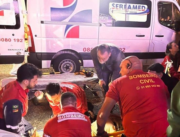 Atropelamento no estacionamento do Serra Park, após show de Roberto Carlos