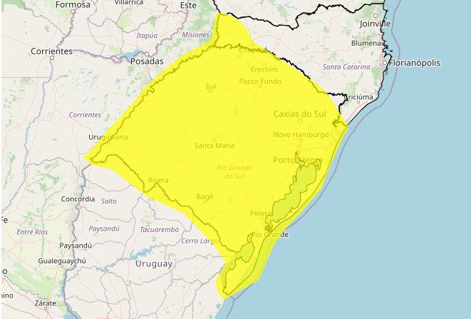 Território gaúcho está em alerta para tempestades | abc+