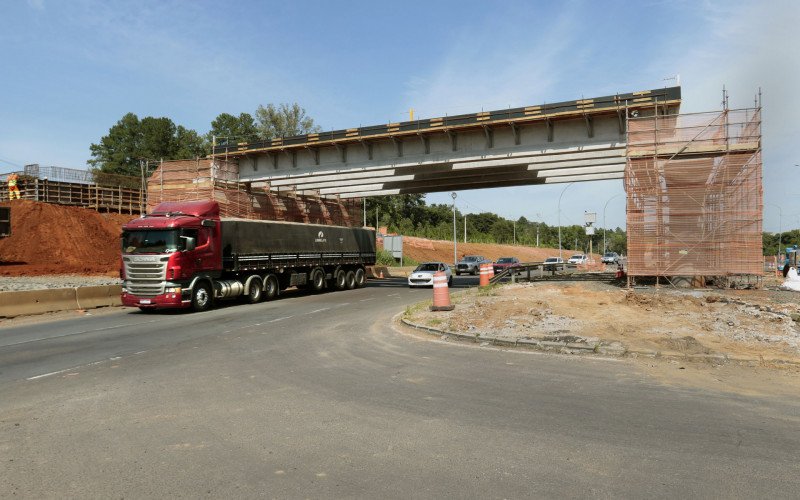 Obra do viaduto no km 434 da BR-386 chega a 72% de conclusão em Nova Santa Rita | abc+