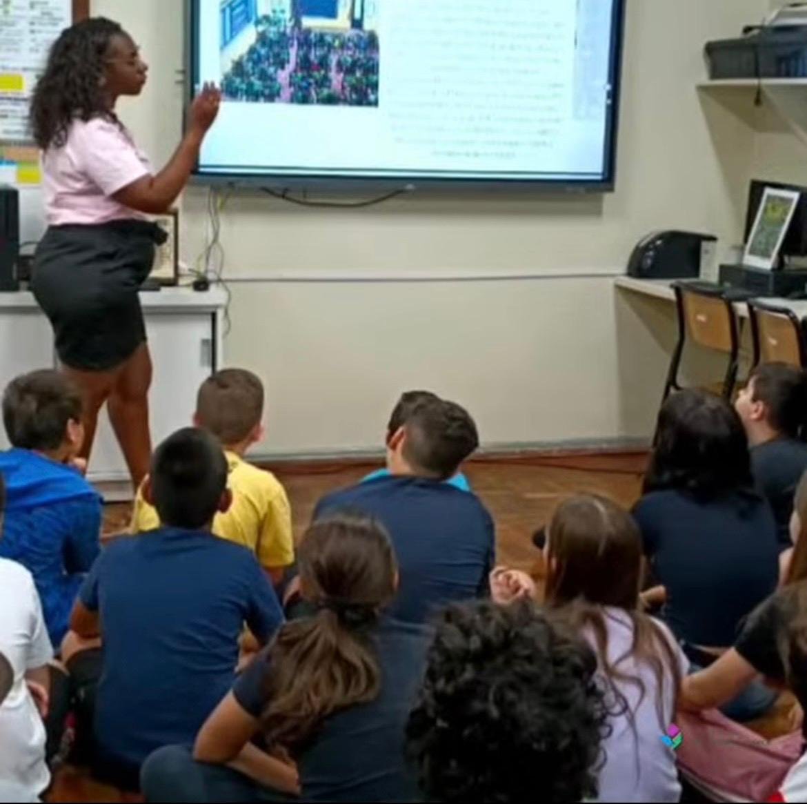 Obras de arte do Carlão foram exploradas pelos alunos | abc+