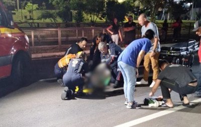 RS-115: Ciclista é atingido por caminhão ao tentar atravessar a rodovia no Vale do Paranhana
