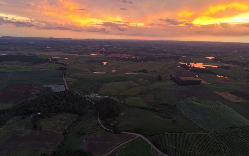 Área onde será construído o novo aeroporto, em Vila Oliva