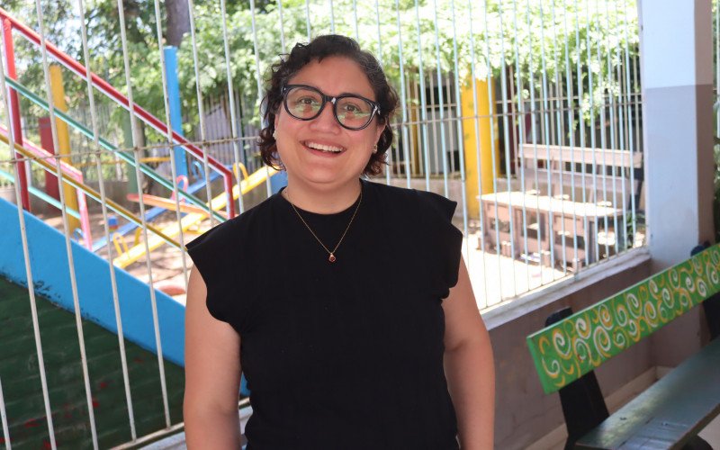 Luciane dos Santos Fontoura é professora do 2º ano de anos iniciais da Emeb Nilo Peçanha