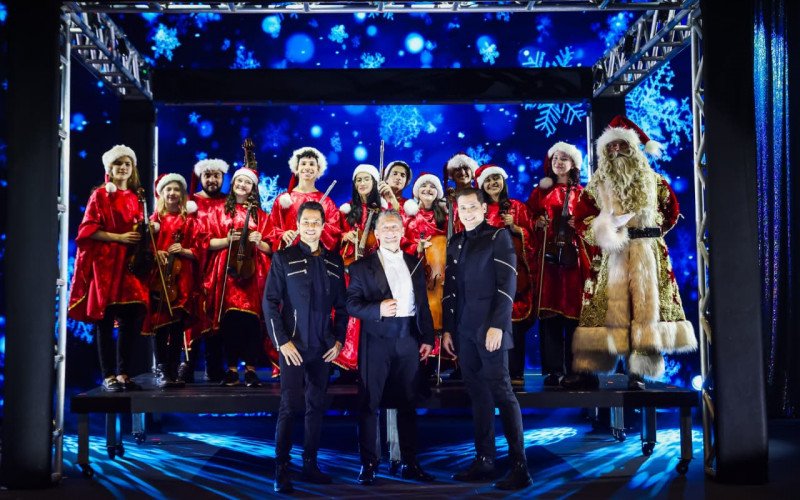 Henry e Klauss apresentam o 40° Natal Luz de Gramado no Fantástico