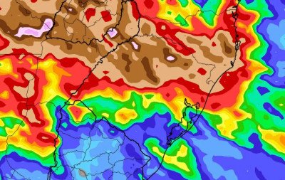 PREVISÃO DO TEMPO: RS tem alerta para alto volume de chuva em curto período na semana do Natal