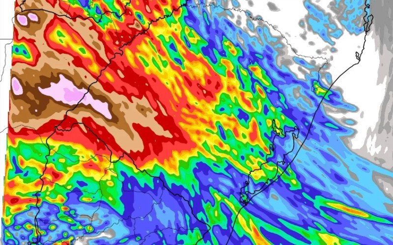 Dados meteorológicos da MetSul mostram acumulados de 100 até 300 mm em partes do RS | abc+