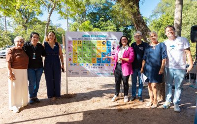 Parque Getúlio Vargas ganha placa de comunicação inclusiva