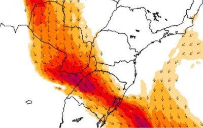 Rio atmosférico já causa chuva intensa no RS e não deve dar trégua nos próximos dias