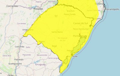 RS em alerta: Tempestades devem atingir território gaúcho no começo da semana de Natal