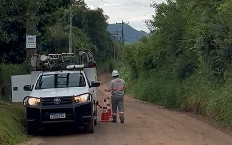 Equipe da RGE foi vista na localidade na manhã de segunda | abc+
