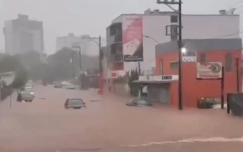 Chuvas intensas provocaram alagamentos em Frederico Westphalen | abc+