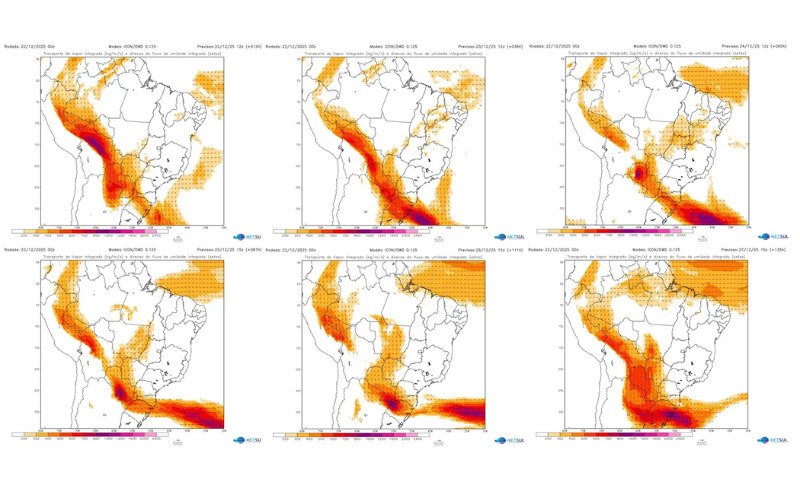 Rio atmosférico atua sobre o RS | abc+