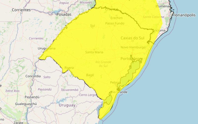 Alerta meteorológico é destinado a todo o território gaúcho | abc+