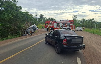 RS-239: Acidente entre carros deixa duas pessoas feridas entre Taquara e Rolante