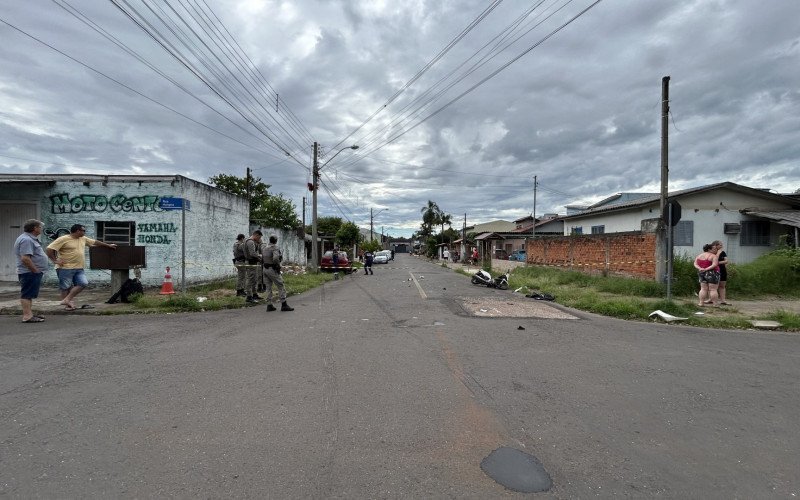 Acidente que terminou em morte aconteceu no cruzamento das ruas Hungria e Holanda, no bairro Petrópolis