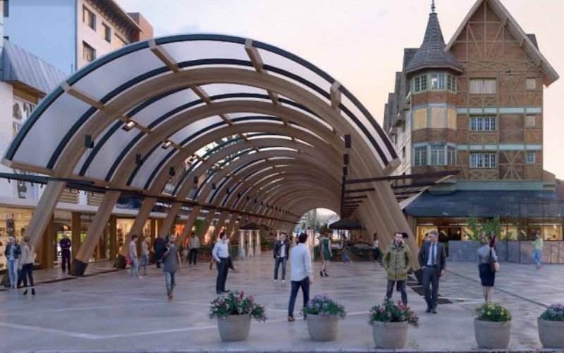 Projeto de revitalização da Rua Coberta, doado pelo engenheiro civil Ricardo Peccin